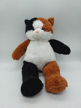 The Bear Factory Plush Calico Cat Stuffed Animal 2001 14" Kitty Kitten